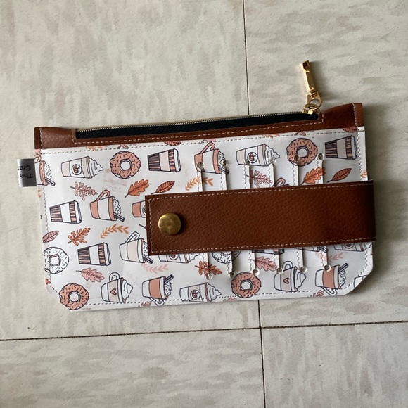 Pumpkin Spice Fall Theme Custom Leather Wallet - Picture 1 of 6